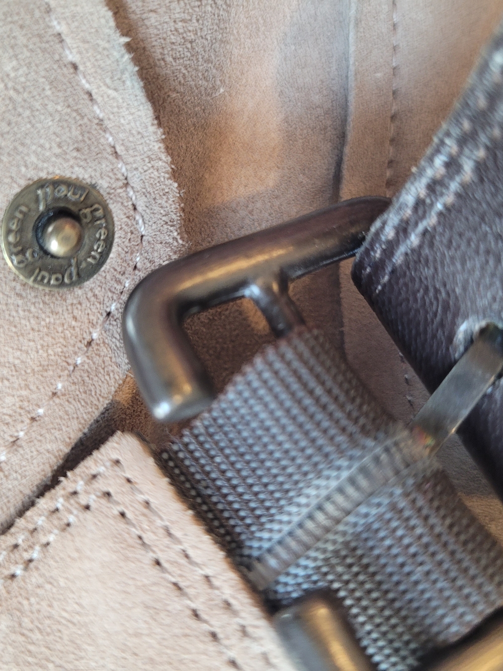 NWOT Paul Green 'Juno' Suede Ankle Bootie in Taupe with Buckle & Stacked Heel - Picture 11 of 12